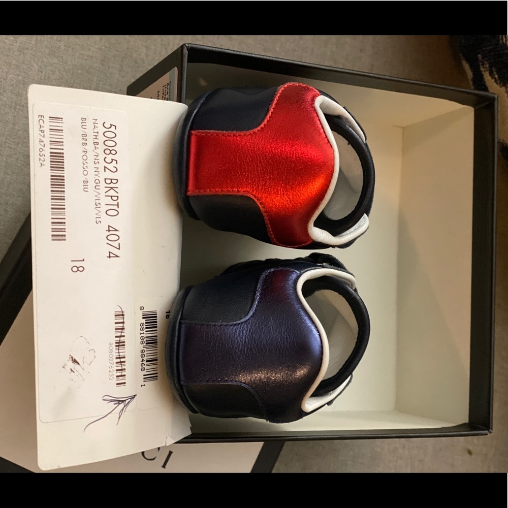 Gucci ace baby newborn snap sneakers NWT - Picture 10 of 15